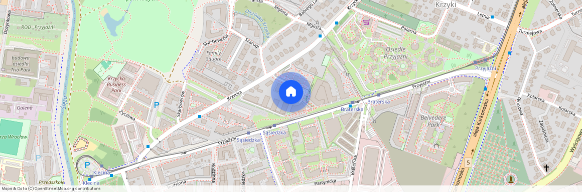 ul. Krzycka, Krzyki, Krzyki, Wrocław, dolnośląskie