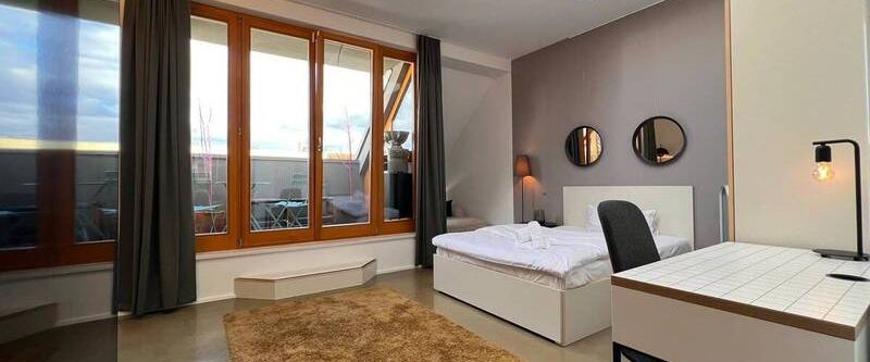 F-Hain: voll möbliertes LUXUS Apartment - 45 m² befristet für max. 12 Monate per SOFORT zu VERMIETEN - Photo 1