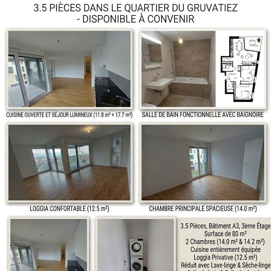 3.5 Zimmer, 80 m² - Photo 2
