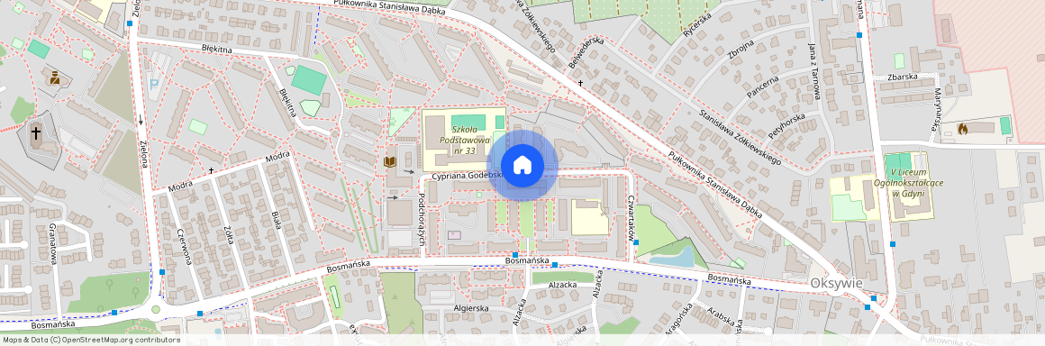 ul. Cypriana Godebskiego, Oksywie, Gdynia, pomorskie