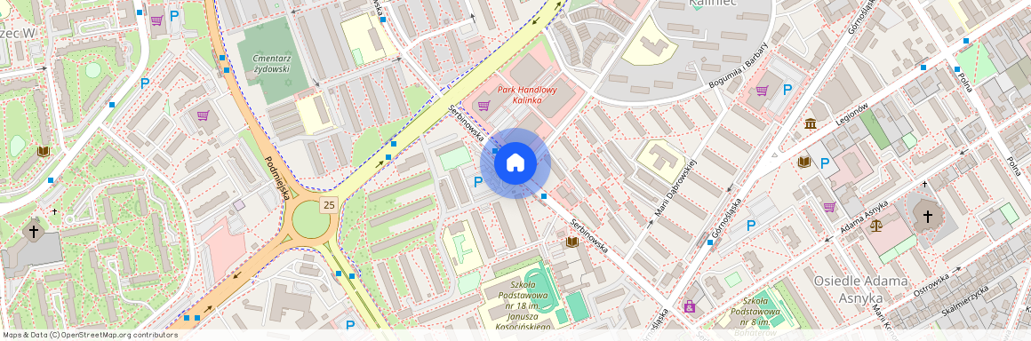 ul. Serbinowska, Osiedle XXV-lecia, Kalisz, wielkopolskie