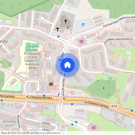 ul. Jana Brzechwy, Karwiny, Gdynia, pomorskie