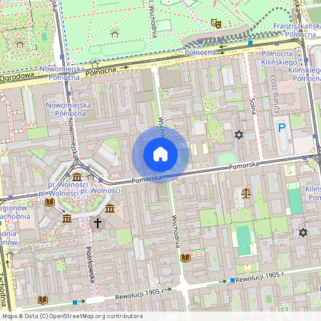 ul. Wschodnia, Centrum, Śródmieście, Łódź, łódzkie