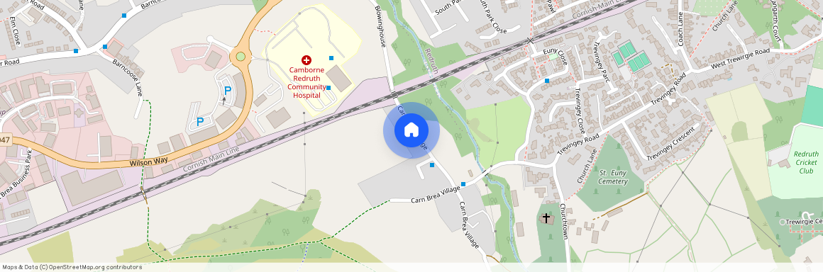 Carn Brea Village, Brea
