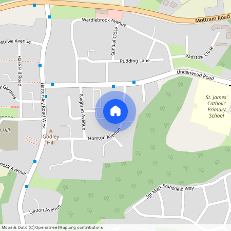 For people aged 55 and over: Honiton Avenue, Hyde, Greater Manchester, SK14