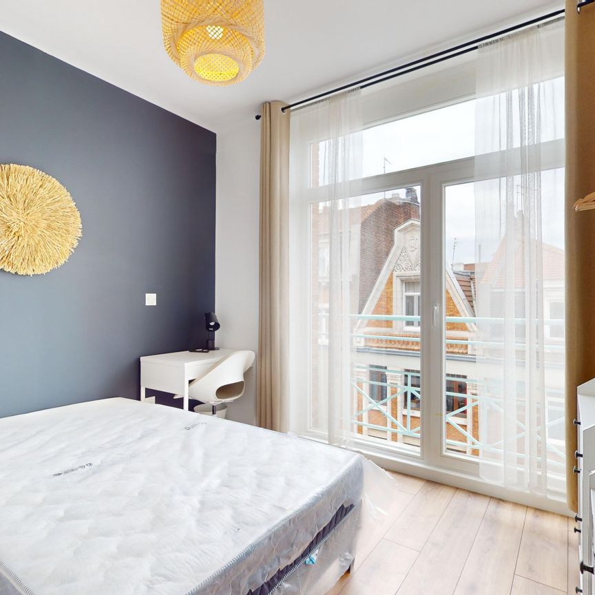 SAINTE ANNE C Colocation 4 chambres à Lille - Photo 1