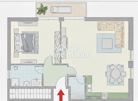 3Z Komfortwohnung, EBK, Balkon, Fussbodenheiz, Tiefgarage - Photo 4