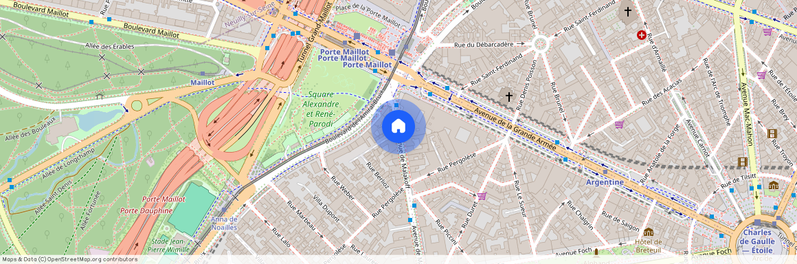 Avenue de Malakoff et rue du Commandant Marchand 75016 Paris (16e arrondissement)