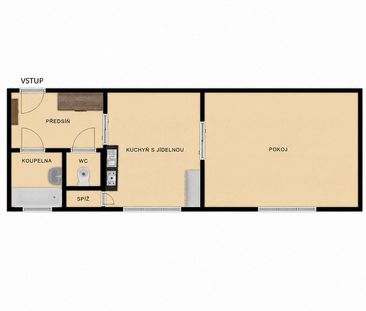 Pronájem bytu 1+1 55 m² - Fotografie 4