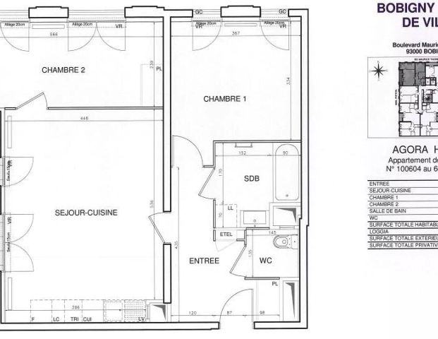 location Appartement T3 DE 68.7m² À BOBIGNY - Photo 1