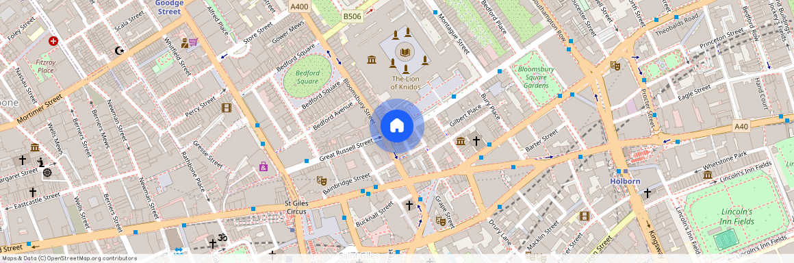Great Russell Street, Bloomsbury, WC1B, Fitzrovia, London