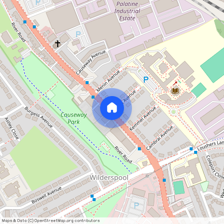 Wilderspool Causeway, Warrington, Cheshire, WA4