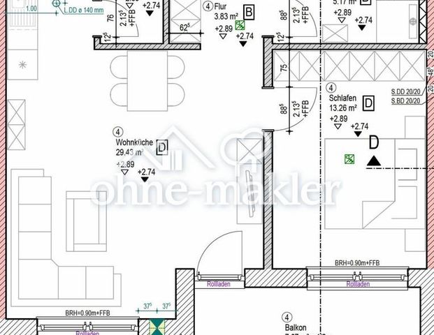 *** schöne 2 Zi-Whg mit Balkon in Ergoldsbach TOP LAGE *** - Foto 1