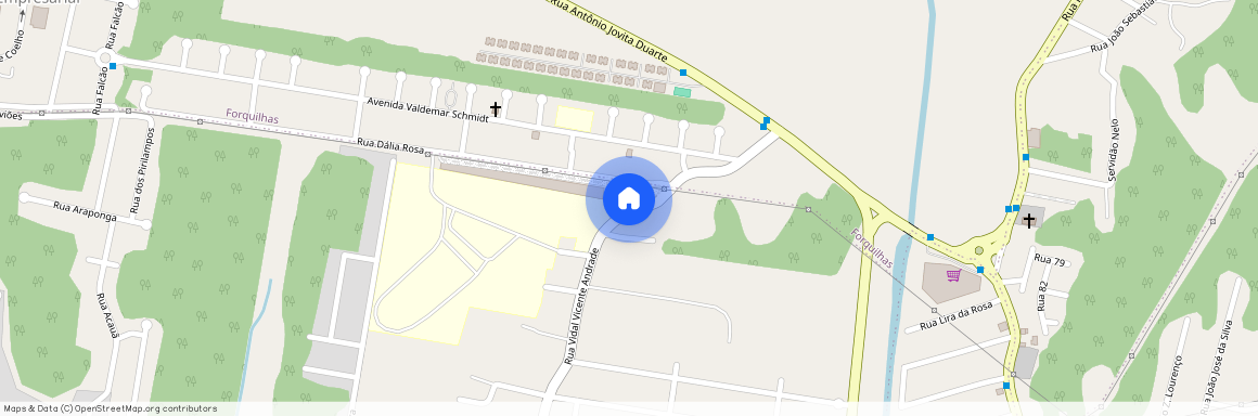 Rua, Vidal Vicente Andrade, 251, Forquinhas, São José
