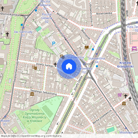 ul. Józefa Sarego, Stradom, Stare Miasto, Kraków, małopolskie