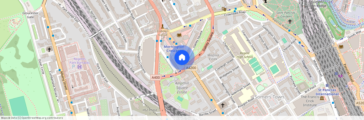 Flat 5, 72 Oakley square, London, NW1 1NH