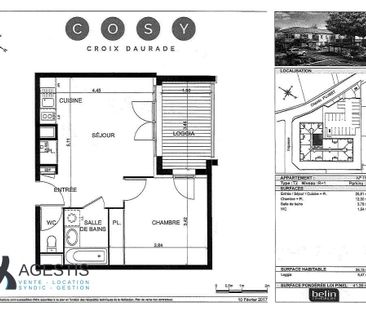Location Appartement 2 pièces 38m² TOULOUSE 31200 - Photo 2