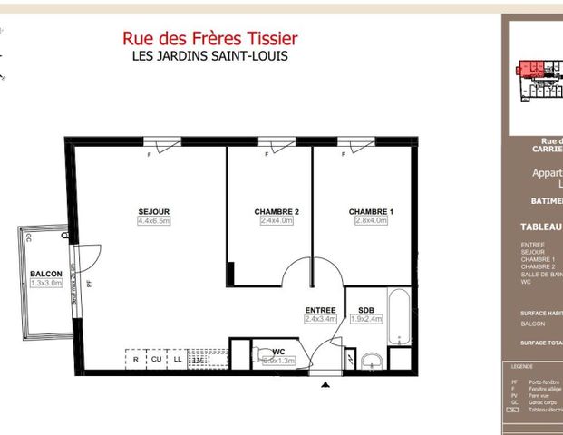 location Appartement T3 DE 60.3m² À CARRIERES SOUS POISSY - Photo 1