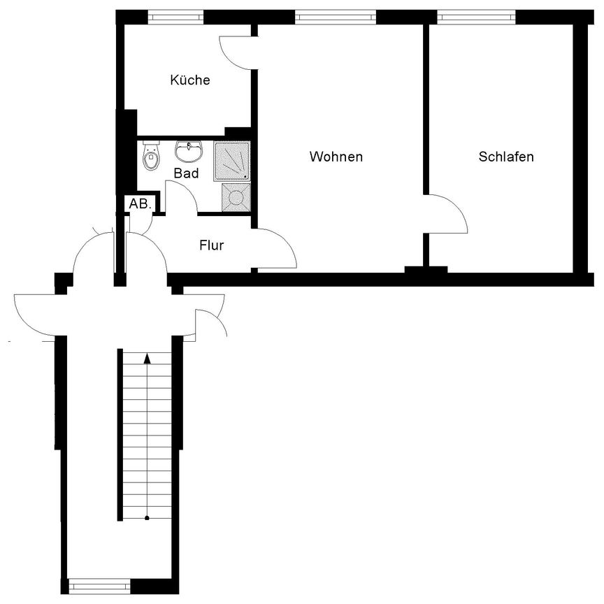 Mehr als gewohnt - Schöne 2-Zimmerwohnung in Wuppertal-Elberfeld - Photo 2