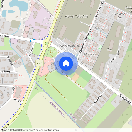 ul. gen. Elżbiety Zawackiej, Orunia Górna - Gdańsk Południe, Gdańsk, pomorskie