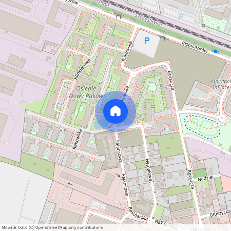 ul. Rakowska, Raków, Włochy, Warszawa, mazowieckie