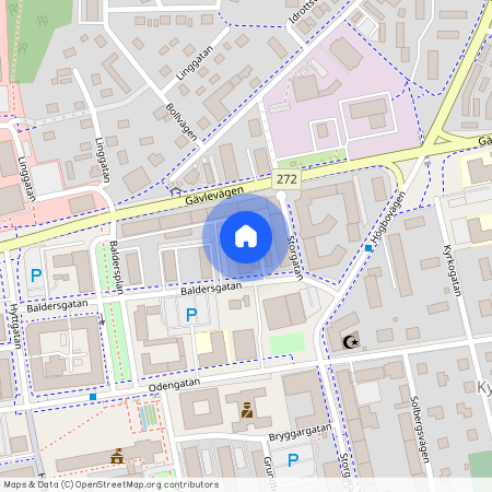 Kyrkåsen, Sandviken, Gävleborg, Baldersgatan 4