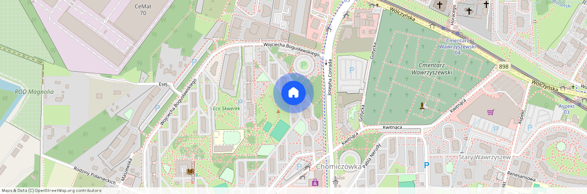 Josepha Conrada 23, Warszawa, Bielany, Warszawa