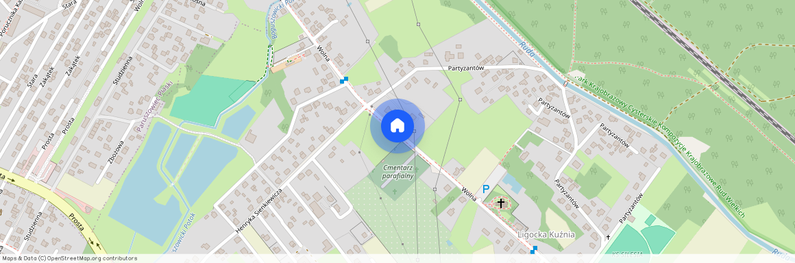 ul. Wolna, Ligocka Kuźnia, Rybnik, śląskie