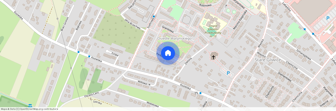 Perłowa, Gliwice, Stare Gliwice