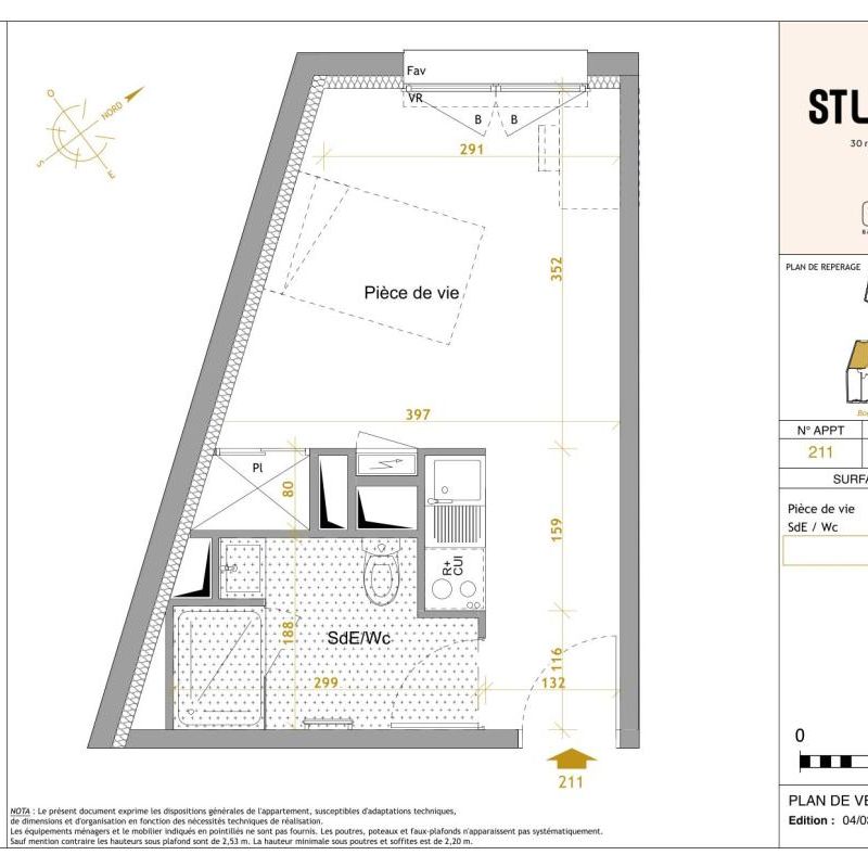Location Appartement 1 pièce Meublé 22m² NANTES 44300 - Photo 2