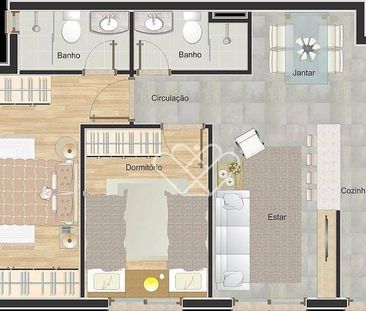 Apartamento Com 3 Quartos E Lazer Completo No Residencial Celebrity... - Photo 2