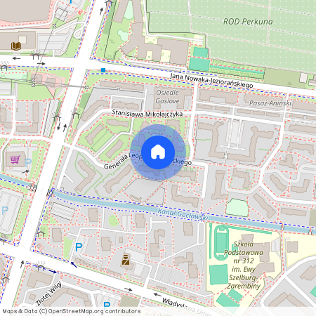 ul. gen. Leopolda Okulickiego, Gocław, Praga-Południe, Warszawa, mazowieckie