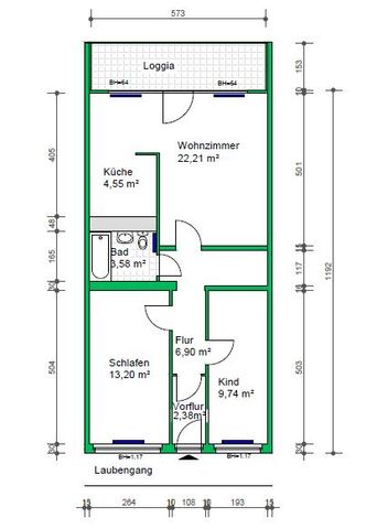 Begehrte Dreiraumwohnung im Hochhaus - Foto 5