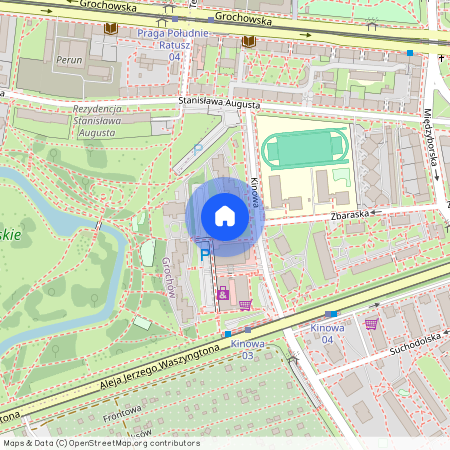 ul. Kinowa, Grochów, Praga-Południe, Warszawa, mazowieckie