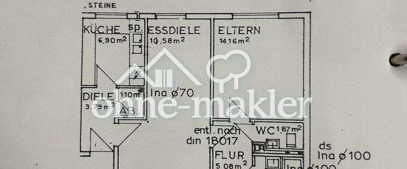 Frisch Sanierte 3 Zimmer Wohnung mit Balkon - Foto 1