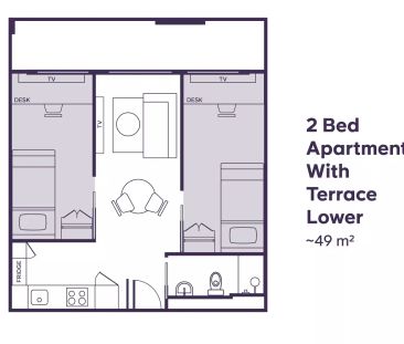 2 Bed Apartment with Terrace Lower - Photo 6