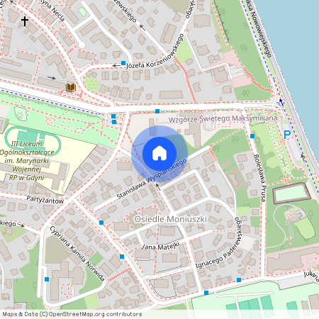 Stanisława Wyspiańskiego 10, Gdynia, Wzgórze Świętego Maksymiliana