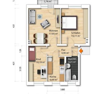 3-Zimmer Mietwohnung - Johannstadt-Süd - Photo 6