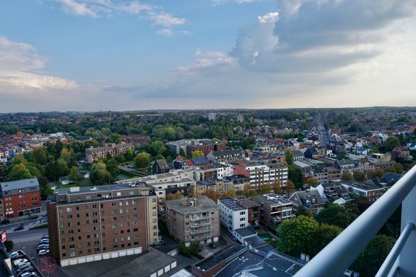 Gemeubeld appartement met 1 slaapkamer, bureelruimte, terras en fantastisch uitzicht over Leuven. - Foto 1