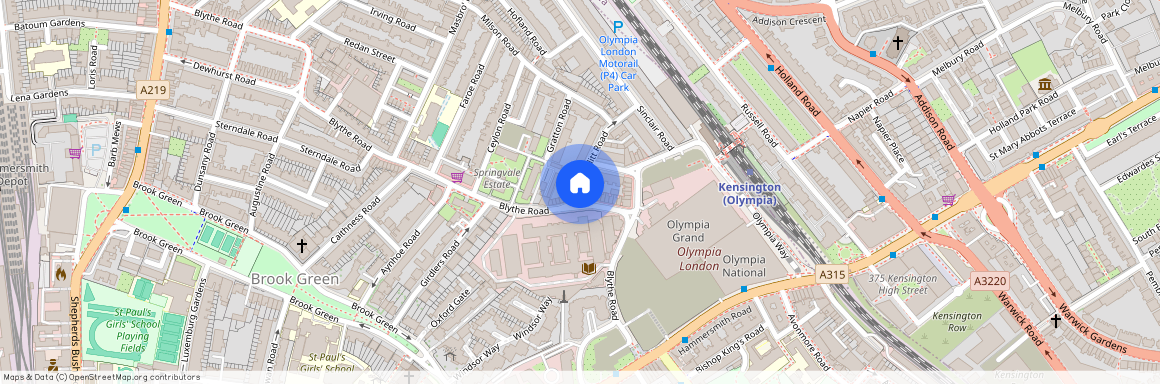 Blythe Road, Brook Green, London, W14