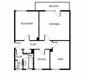 3,5-Zi.-Wohnung mit Balkon sucht Familie! - Photo 1