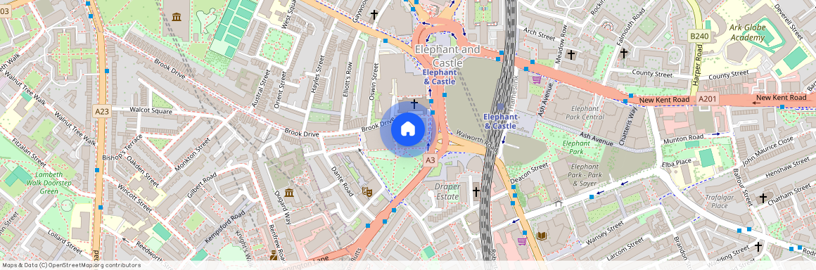 St Gabriel Walk, Elephant and Castle, London, SE1