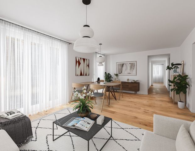 Moderne 2,5-Zimmer-Wohnung mit EBK, offenem Wohn-/Essbereich & Ankleideraum - Photo 1