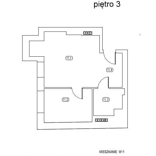 2 pokojowe mieszkanie z widokiem na Katedrę 42 m² - Zdjęcie 1
