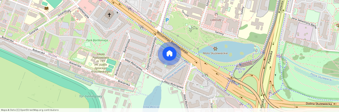 ul. Zygmunta Modzelewskiego 12, Służew, Mokotów, Warszawa, mazowieckie