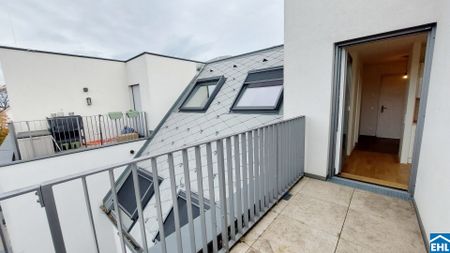 LEOPOLD XXI – Lichtdurchflutete 3-Zimmer-Dachgeschosswohnung mit 2 Balkonen! - Photo 3