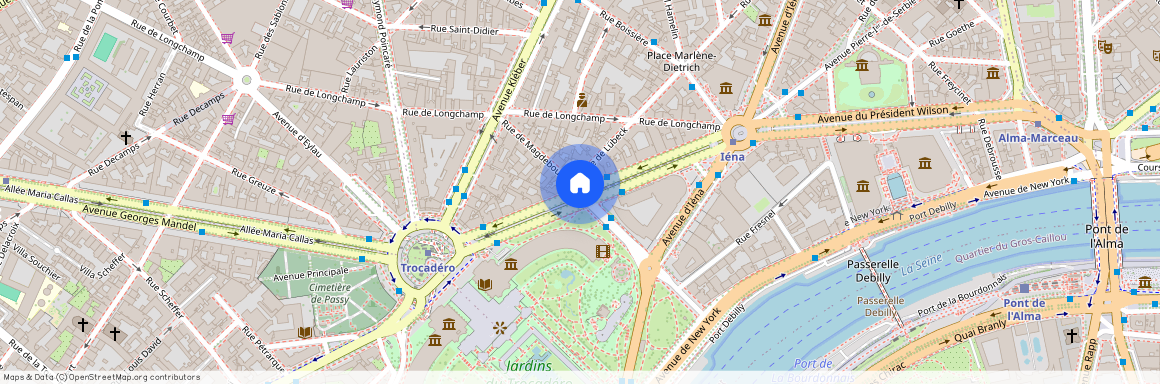 Avenue du Président Wilson et Avenue Albert de Mun 75116 Paris (16e arrondissement)