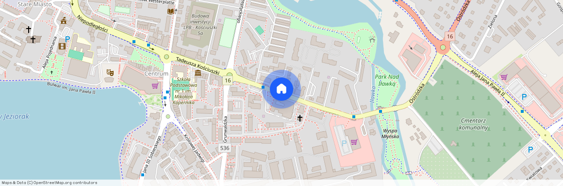 ul. Tadeusza Kościuszki, Iława, iławski, warmińsko-mazurskie