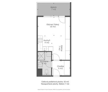 Nabídka pronájmu moderního bytu 1+kk s balkonem a skvělou dostupnos... - Photo 2