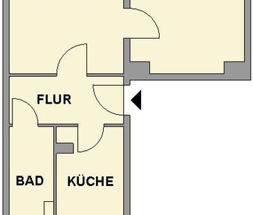 Nahe Parkanlage gelegene 2-Raum-Wohnung mit Balkon - Photo 1